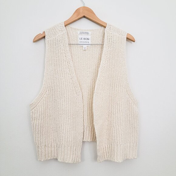 Le Bon Shoppe Granny Cotton Sweater Vest XS/S - Picture 1 of 6